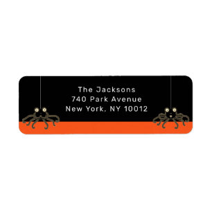 Etiquetas de direcciones de Halloween