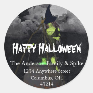 Etiquetas de direcciones de Halloween para la elab