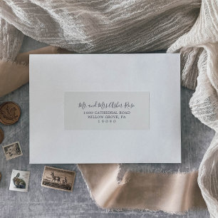 Etiquetas de direcciones de invitados de coordenad