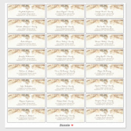 Etiquetas de direcciones de invitados individuales