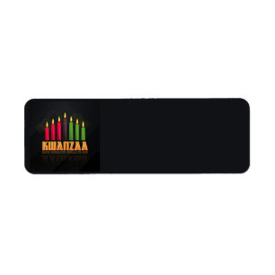 Etiquetas de direcciones de Kwanzaa