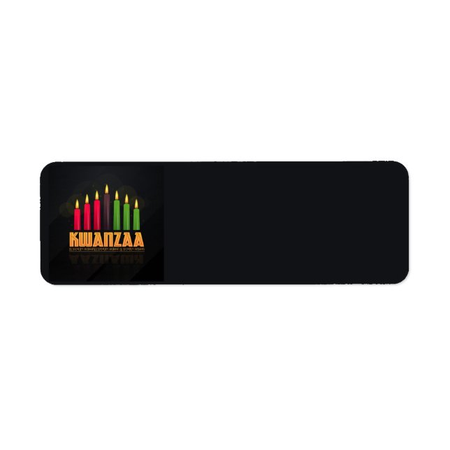 Etiquetas de direcciones de Kwanzaa (Frente)