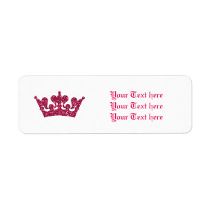 Etiquetas de direcciones de la princesa de la coro