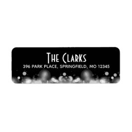 Etiquetas de direcciones de luces borrosas de boqu