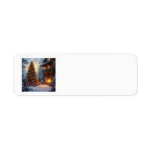 Etiquetas de direcciones de Navidades al aire libr