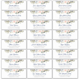 Etiquetas de direcciones de nombres de invitados d