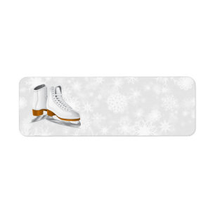etiquetas de direcciones de patines de hielo blanc