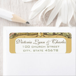 Etiquetas de direcciones de pavo real de viñedo Ar