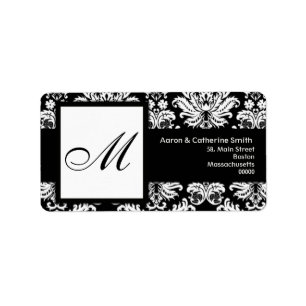 Etiquetas de direcciones de Personalizable en blan