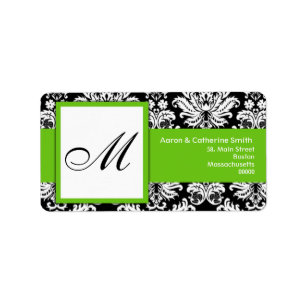 Etiquetas de direcciones de Personalizable en blan