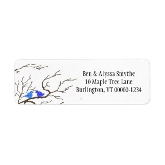 Etiquetas de direcciones de Personalizados de Blue