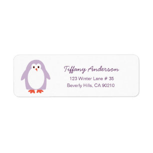 Etiquetas de direcciones de pingüino