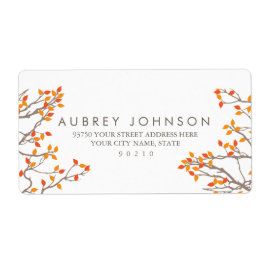 Etiquetas de direcciones de ramas bellas