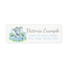 Etiquetas de direcciones de retorno de Baby Shower