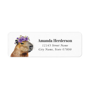 Etiquetas de direcciones de retorno de Capybara di