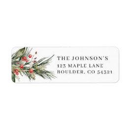 Etiquetas de direcciones de tarjetas de Navidades 