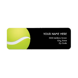 Etiquetas de direcciones de tenis