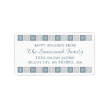 Etiquetas de direcciones de texto de "Happy Holida