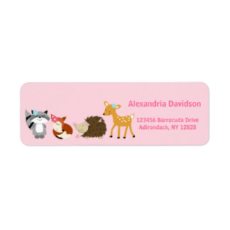 Etiquetas de direcciones de Woodland Forest (Chica