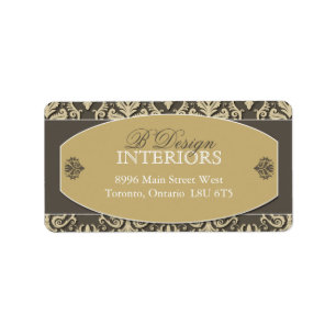 Etiquetas de direcciones del Diseñador interior