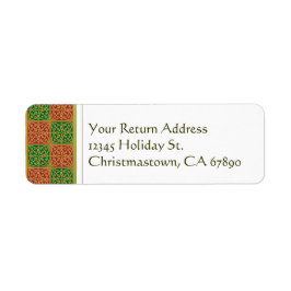 Etiquetas de direcciones del Personalizado Red and