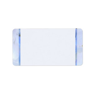 Etiquetas de direcciones en blanco de borde azul