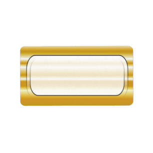Etiquetas de direcciones en blanco de fondo dorado