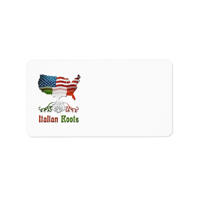 Etiquetas de direcciones en italiano de Estados Un (Frente)