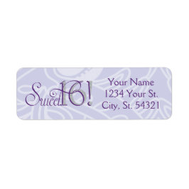 Etiquetas de direcciones esparkle, Purpurina y púr