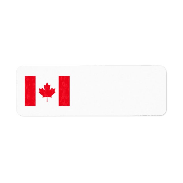 Etiquetas de direcciones FLAG CANADIENSES (Frente)