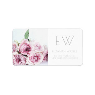 ETIQUETAS DE DIRECCIONES FOTOGRÁFICAS FLORALES DE