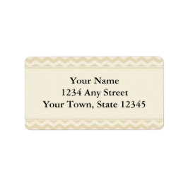 Etiquetas de direcciones impresas Beige & Ecru Che