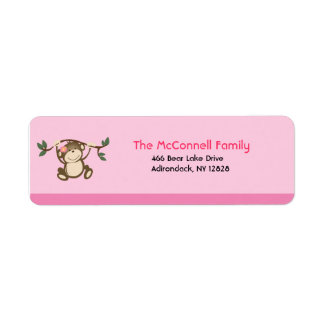 ETIQUETAS DE DIRECCIONES IMPRESIBLES rosadas de ju