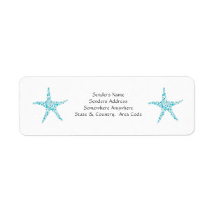 Etiquetas de direcciones pequeñas para Starfish de