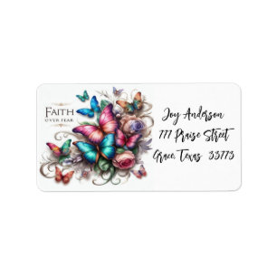 Etiquetas de direcciones personalizadas "Faith Ove
