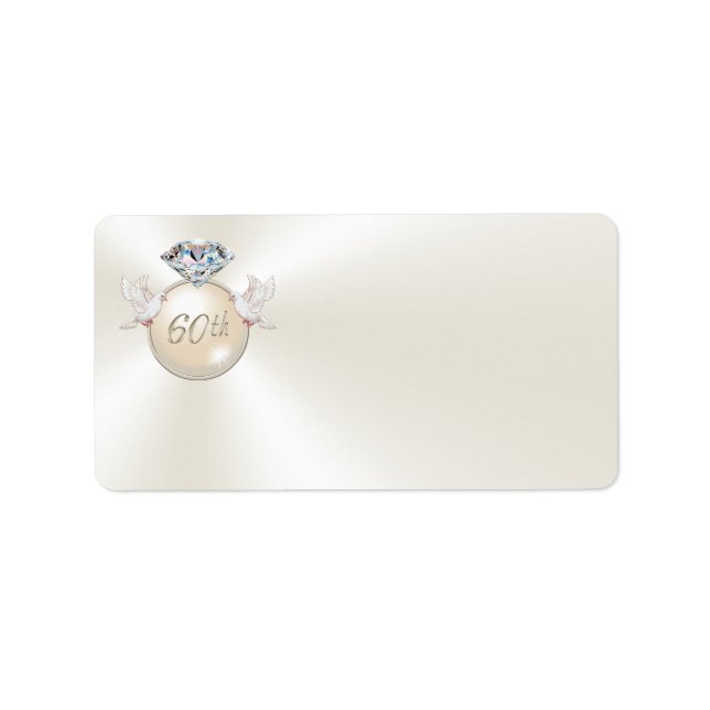 Etiquetas de direcciones personalizadas para el 60 (Frente)