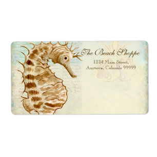 Etiquetas de direcciones - Playa costera de caball