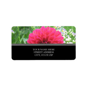 Etiquetas de direcciones Red Dahlia