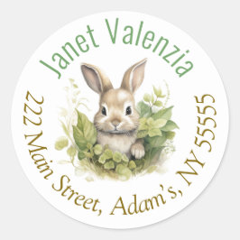 Etiquetas de direcciones redondas