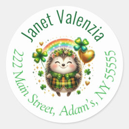 Etiquetas de direcciones redondas