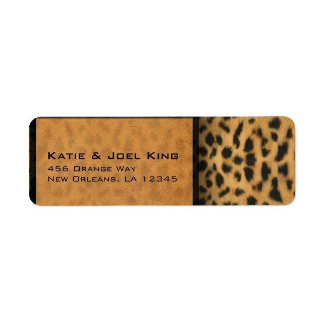 Etiquetas de diseñador de Cougar (Frente)