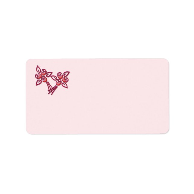Etiquetas de diseño floral (Frente)