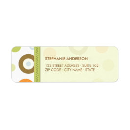 Etiquetas de diversión de los círculos retro