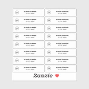 Etiquetas de ejemplo de perfume muy pequeñas 0,5 