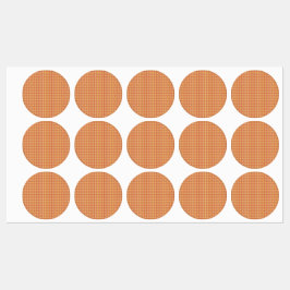 Etiquetas de embalaje de círculo naranja moderno