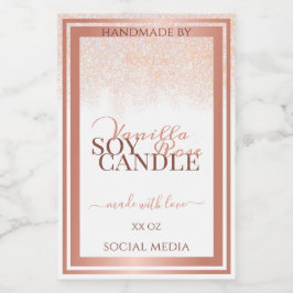 Etiquetas de embalaje de productos blancos de lujo