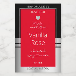 Etiquetas de embalaje de productos Cool Negro Plat