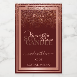 Etiquetas de embalaje de productos de Borgoña de l