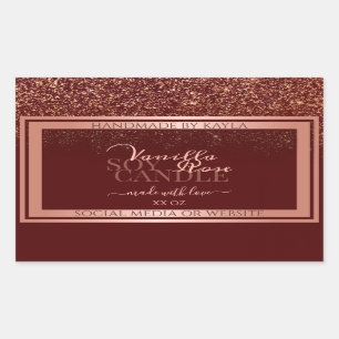 Etiquetas de embalaje de productos de Borgoña de l