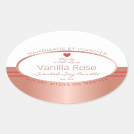 Etiquetas de embalaje de productos de lujo Rosa bl